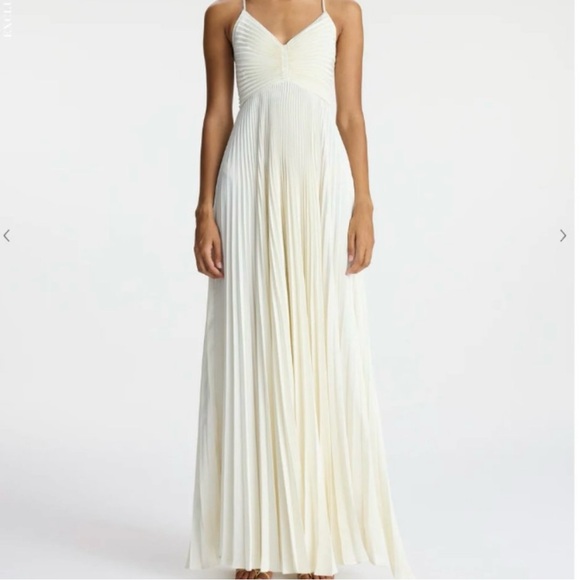 Aries Satin Pleated Dress ALC - Picture 1 of 5
